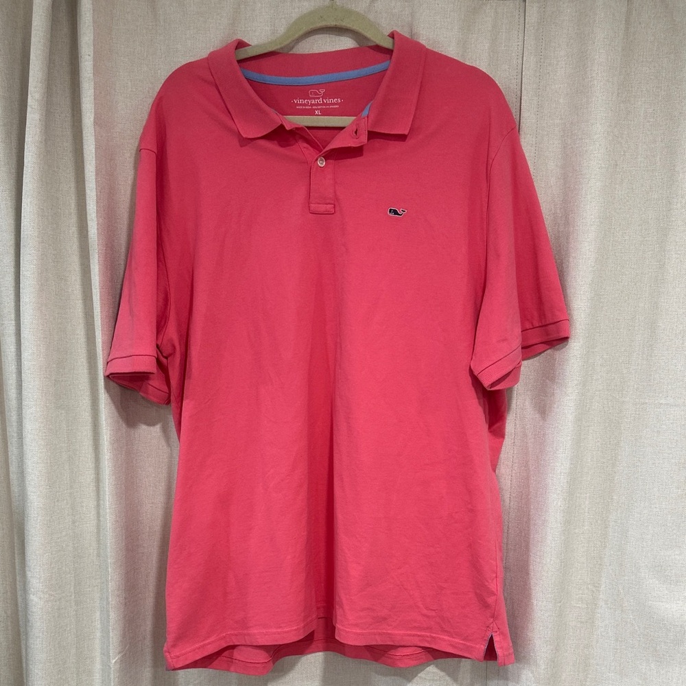 Vineyard Vines Men's Coral Polo Shirt